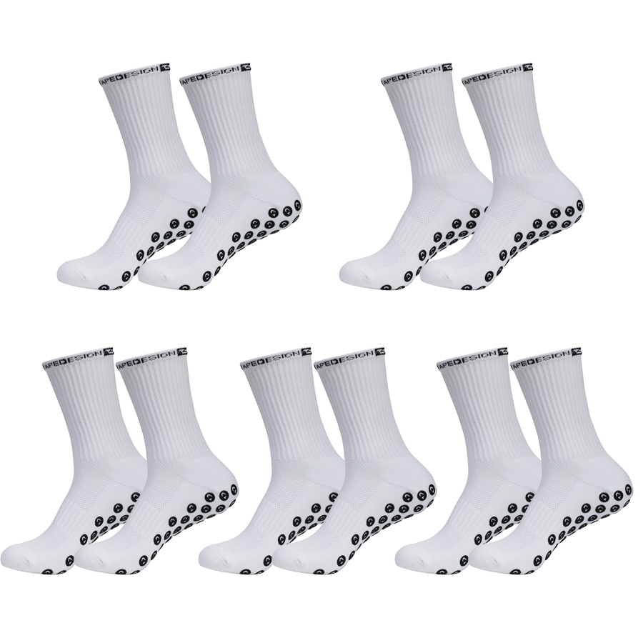 Badminton Grip - 5 пар нескользящих футбольных носков для