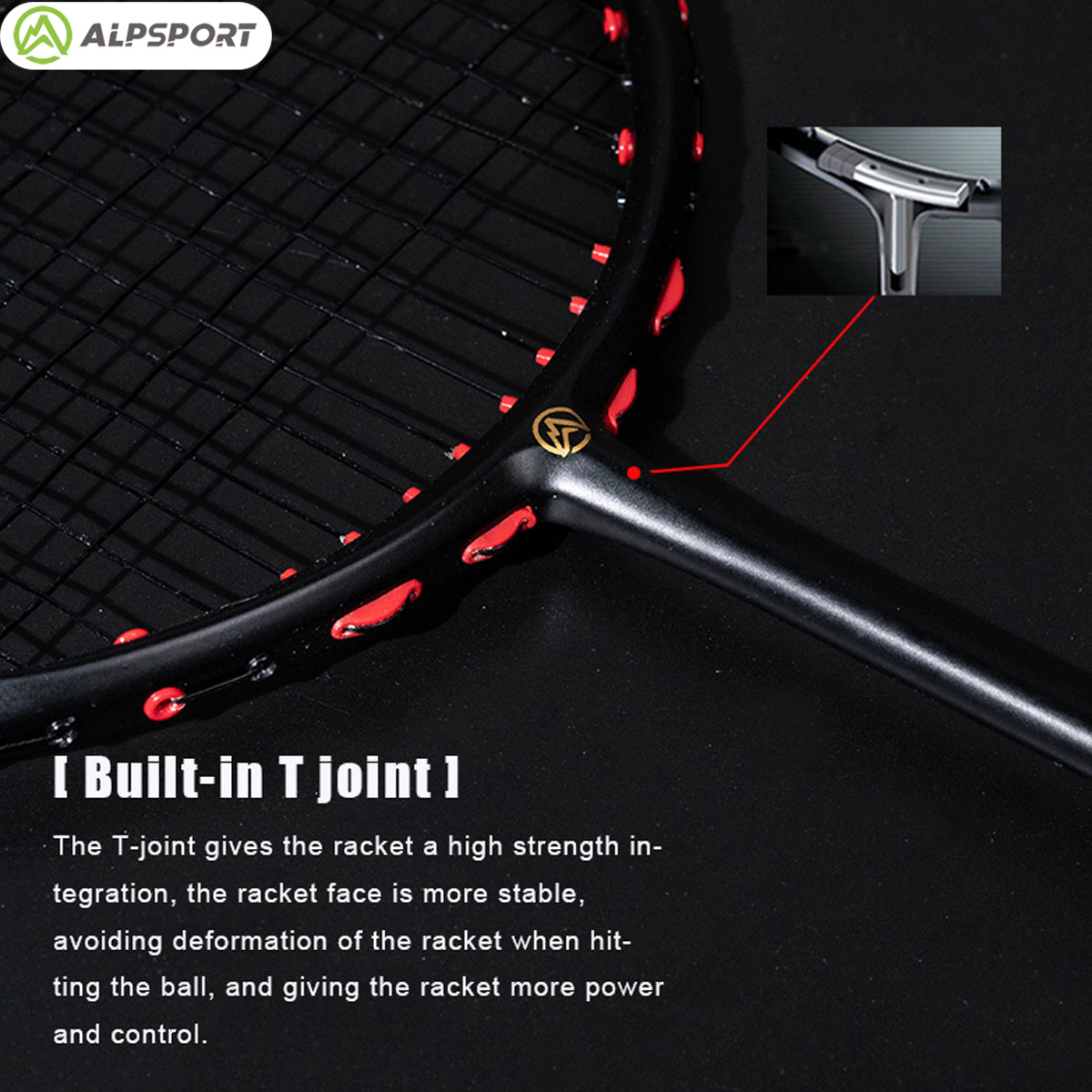 Alpsport MH-V5 5U 75g Волнисты – обзор и цена Badminton Racket Carbon